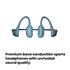 SHOKZ OpenRun Bone Conduction Headphones Blue   USB C