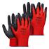 Latex Coated Safety Gloves Size L   2 Pairs