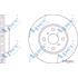 APEC Front Axle Brake Discs (Pair)   Diameter: 255mm   DSK2515