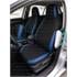 CHAMPION Style Seat Covers with Fixed Headrests (Black/Blue) For Citroen C ZERO 2010 Onwards