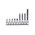 Set of 9 Socket Drivers for Hexagon Screws