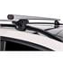 G3 Open silver aluminium aero Roof Bars for Peugeot 407 SW 2004 to 2010 (With Raised Roof Rails)