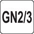 GASTRONORM CONTAINER GN SS 2/3 100