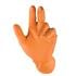 Gripster Skins Thick Orange Nitrile Gloves   Extra Large   10 pack