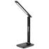 Groov E Desk LED Lamp With Wireless Charging Pad & Clock   Black