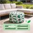 Outdoor Botanical Pouf Ottoman 
