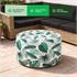 Outdoor Botanical Pouf Ottoman 