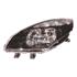 Left Headlamp (Black Bezel, Twin Reflector, Halogen, Takes H7/H7 Bulbs, Supplied Without Motor) for Renault SCÉNIC  2009 2011