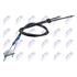 NTY Rear Left/Right Brake Cable   HLR FR 011