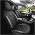 Premium Suede Leather Car Seat Covers ICONIC LINE   Black Grey