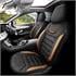 Premium Suede Leather Car Seat Covers ICONIC LINE   Black Tan For Lexus NX 2014 2020