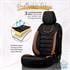 Premium Suede Leather Car Seat Covers ICONIC LINE   Black Tan For Suzuki SWIFT III 2005 2010