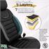 Premium Suede Leather Car Seat Covers ICONIC LINE   Black Grey For GREAT WALL Voleex C20R 2010 2014