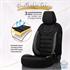 Premium Suede Leather Car Seat Covers ICONIC LINE   Black Grey For Peugeot 207 2006 2012