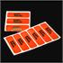 Hi Vis  Reflective Neon Sticker 70x22mm in Orange