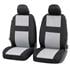 Walser Glasgow Front Car Seat Covers   Black & Grey For Mitsubishi OUTLANDER III Van 2013 Onwards