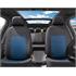 Walser Ardwell Car Seat Cover Set   Black and Blue for Peugeot 207 Saloon 2007 Onwards