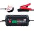 Streetwize 4Amp 6/12V Smart Battery Charger with Clamps & O Ring