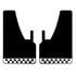 Rally Mud Flaps Pair   Black With Chrome Plate