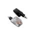 Motorcycle Short Stem Mini Indicators With Black Body And Clear Lens