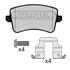 JURATEK Rear Brake Pads (Full set for Rear Axle)