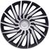 Kendo Black Silver Premium 15 Inch Wheel Trim Set of 4 