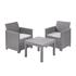 Keter Emma Balcony Set With Table and Grey Cushions