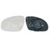 Left Wing Mirror Glass (heated) and Holder for SKODA SUPERB, 2006 2008