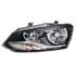 Left Headlamp (Twin Reflector, Halogen, Takes H7/H7 Bulbs, Supplied With Motor & Bulbs, Original Equipment) for Volkswagen Polo  2009 to 2017