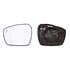 Left Wing Mirror Glass (heated, with blind spot warning indicator) and holder for FORD S MAX, 2015 2019