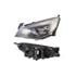 Left Headlamp (BLACK BEZEL, Halogen, Takes H7/H7 Bulbs, Supplied With Motor) for Vauxhall ASTRA Mk VI 2010 2012 