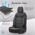 Premium Cotton Leather Car Seat Covers LINE SERIES   Black Grey For Opel VECTRA C 2002 2008