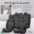 Premium Cotton Leather Car Seat Covers LINE SERIES   Black Grey For Mercedes SLK 2011 Onwards