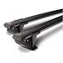 Yakima Whispbar black aluminium through wing roof bars for Volvo V90 Cross Country 2016 Onwards with solid roof rails
