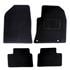 Luxury Tailored Car Mats in Black for Volkswagen Eos 2006 2015   4 Piece   2 Clips In Driver and Passenger Mats