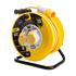 Masterplug 110V Dual Socket Cable Reel with Thermal Cut Out   16A   50 Meter