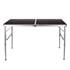 Camping Table with Adjustable Legs   120x60x70cm