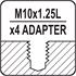 TRIMMER HEAD W. 5 ADAPTERS