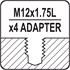 TRIMMER HEAD W. 5 ADAPTERS