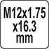 WIRE THREADS M12x1.75x16.3MM