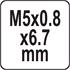 WIRE THREADS M5x0.8x6.7MM