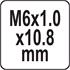 WIRE THREADS M6x1.0x10.8MM