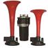 Monza Twin Air Horn with Red Trumpets