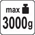 KITCHEN SCALE WITH BOWL 1000ML