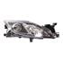 Right Headlamp (Halogen, Takes H11 / H9 Bulbs,  With Black Bezel, Supplied Without Motor) for Mazda 6 2008 2010