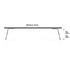 Nordrive 4 Aluminium Cargo Roof Bars (150 cm) for Hyundai H200, 2002 2010, with Rain Gutters (22 37cm fitting kit, see image)