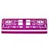 Metallic Pink Number Plate Holder