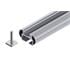 Nordrive Alumia silver aluminium aero Roof Bars for Kia NIRO 2016 Onwards (With Solid Integrated Roof Rails)