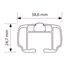 Nordrive Helio Silver Aluminium Roof Bars Set for Mitsubishi OUTLANDER III Van 2013 to 2021