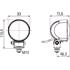 HELLA WORK LAMP WA 0GR MD12 24 LT M70.5